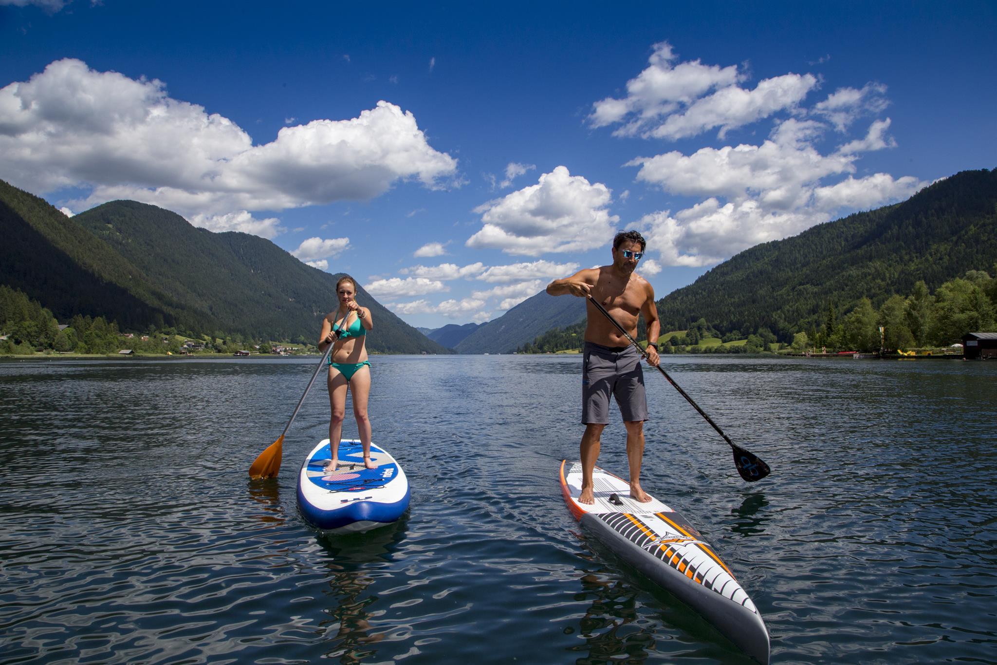 SUP Stand Up Paddeln in Weissensee Nassfeld