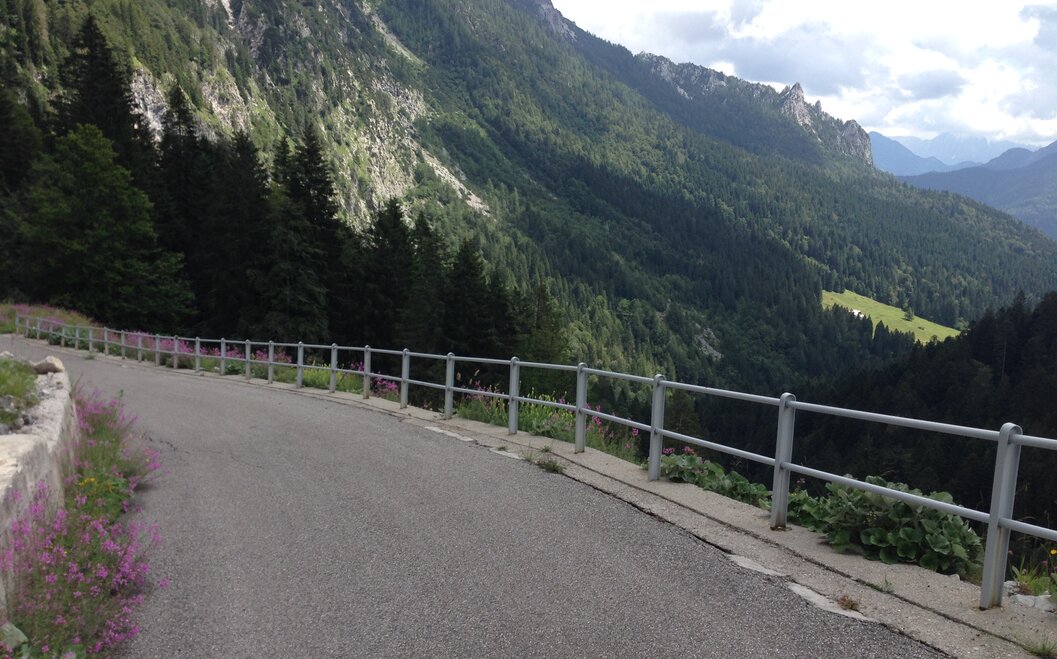 Einspurige Straße zum Lanzenpass Roland Oberdorfer